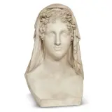 Lorenzo Bartolini, Ideal Portrait, white marble