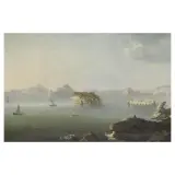 Pietro Antoniani, View Of Naples, oil on canvas
