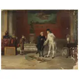 Francesco Beda, a) IN THE ANTIQUE STORE, oil on canvas