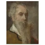 Mosè Bianchi, Self-Portrait, oil on panel
