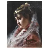 Roberto Fontana, Odalisque, oil on canvas