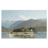 Achille Dovera, Island Bella, Lake Maggiore, oil on canvas