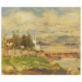 Vittore Antonio Cargnel, On The Banks Of The River Piave