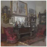 Paolo Emilio Passaro, Interior, oil on canvas