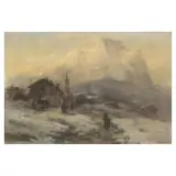 Vittore Antonio Cargnel, Snow-Covered Village
