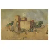 Giuseppe Pastina, Porta San Paolo, oil on canvas
