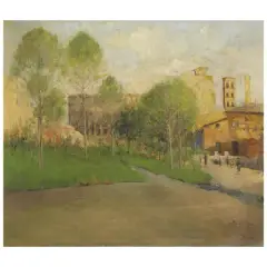 Via Dell'Impero by Giuseppe Pastina, oil on canvas, offered Oct 2023