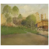 Giuseppe Pastina, Via Dell'Impero, oil on canvas