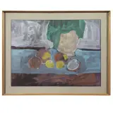 Bruno Cassinari, Still life, tempera on cardboard