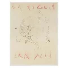 La figlia era nuda 2005 by Omar Galliani, lithograph, offered Sep 2023