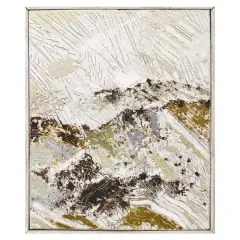 Colline scure 2008 by Tullio Pericoli, oil on board, offered Sep 2023