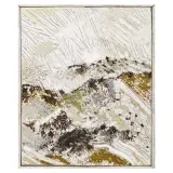 Tullio Pericoli, Colline scure 2008, oil on board