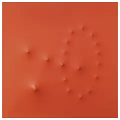 Angelo Brescianini, Untitled, 18 spari di pistola calibro