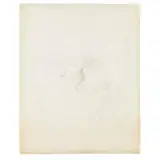 Gio Ponti, Whispering figure, pencil on tissue paper