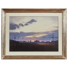 Dino Boschi, Ferrovia 1989, oil on canvas