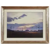 Dino Boschi, Ferrovia 1989, oil on canvas