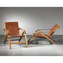 Marco Zanuso, Two «Week-End» Folding Armchairs