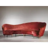 a Cesare Lacca, Sofa, WOODEN STRUCTURE