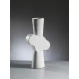 Ambrogio Pozzi, White Ceramic Vase Vaso