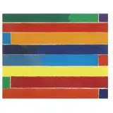 Piero Dorazio, Fluted II 1967, oil on canvas