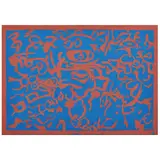 Carla Accardi, Turchese-arancio 1961 casein