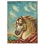 Giorgio de Chirico, Horse 1966, oil on canvas