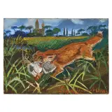 Antonio Ligabue, Fox with hen II period 1939-1952