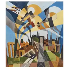 Italo Ferro, Untitled, oil on board