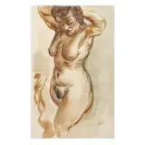 Feminine nude 1939/40 by George Grosz, offered Jun 2023