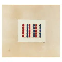Turi Simeti, 45 ovali 1964, enamel on canvassed paper