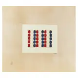 Turi Simeti, 45 ovali 1964, enamel on canvassed paper