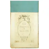 Gaetano Lodi, Studies Of Mascarons 100, drawings in a notebook