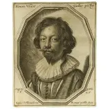 Ottavio Leoni, Portrait Of Simon Vouet, engraving and etching