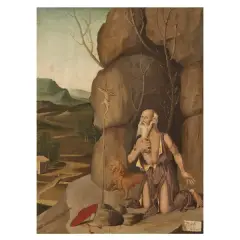 Marco Palmezzano, Saint Jerome, oil on panel