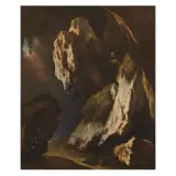 Salvator Rosa, Soldiers In A Grotto