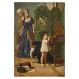 Napoleone Nani, First Melodies, oil on canvas