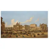 Vincenzo Giovannini, View Of Saint Peter'S Square, oil on canvas