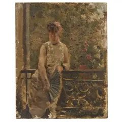 Lady On The Terrace by Giuseppe De Nittis, offered May 2023
