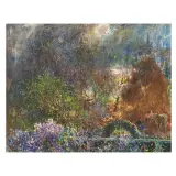 Plinio Nomellini, Spring In Tuscany, mixed media on canvas