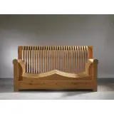 Mario Ceroli, Untitled, «MOBILI NELLA VALLE» TWO SEAT SOFA