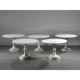 Marzio Cecchi, Untitled, NINE ROUND AND ONE OVAL TABLE