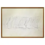 Mario Ceroli, Untitled 1967, mixed media on cardboard