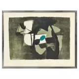 Afro Basaldella, Composizione verde 1966, lithograph