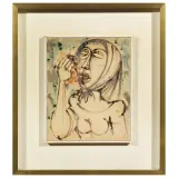 Giuseppe Migneco, Untitled colored Indian