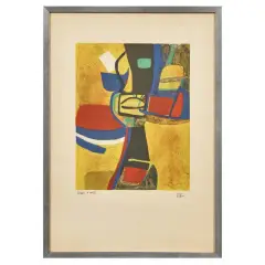 Maurice Estève, Corne à Licou 1968, lithograph