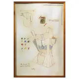 Fabio De Poli, Underwear 1975, mixed media on paper