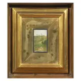 Raffaello Sorbi, Landscape, oil on panel