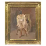 Carlo Passigli, Dressing Up, oil on card