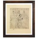 Moses Levy, Belly Dance, etching
