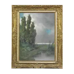 Coriolano Vighi, Landscape, pastel on card